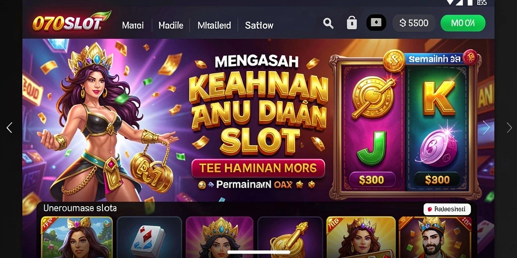 Tampilan gameplay 070SLOT yang menarik dan penuh warna.