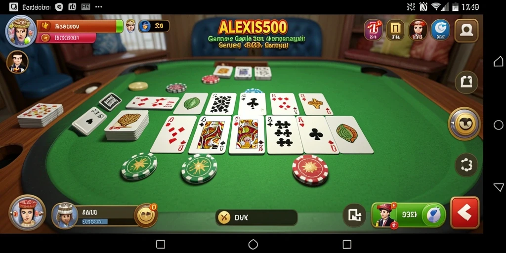 Tampilan gameplay Gaple yang seru dan interaktif di ALEXIS500.