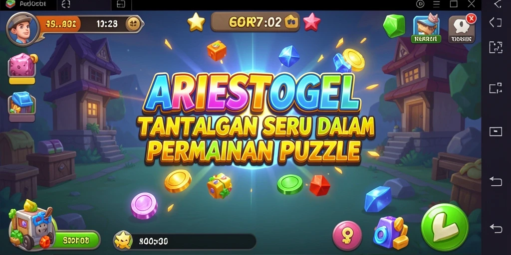 Tangkapan layar gameplay ARIESTOGEL yang menampilkan teka-teki menarik.