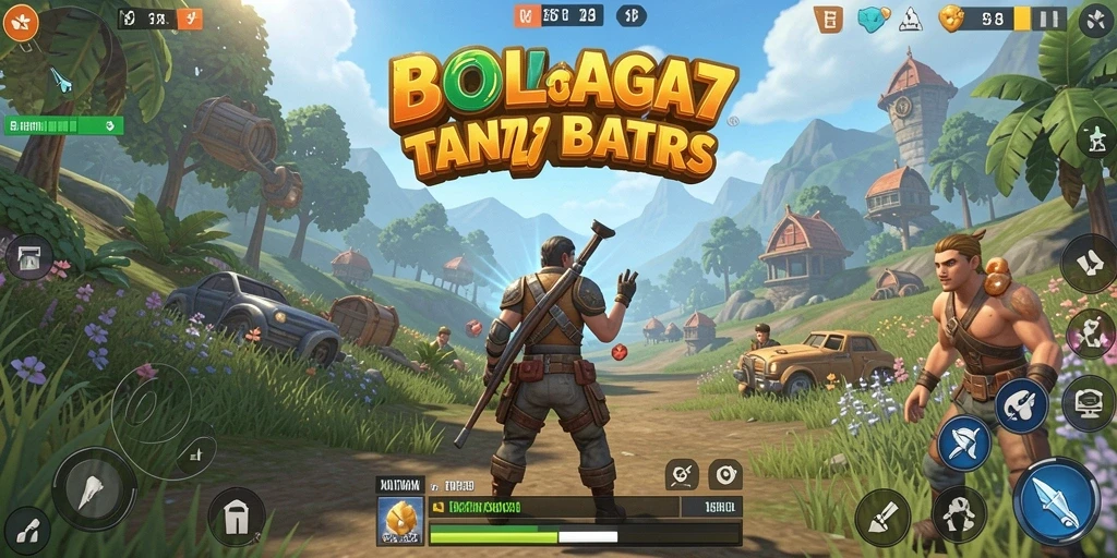 Tampilan gameplay BOLA07 dengan penjelajahan dunia terbuka yang mengesankan.