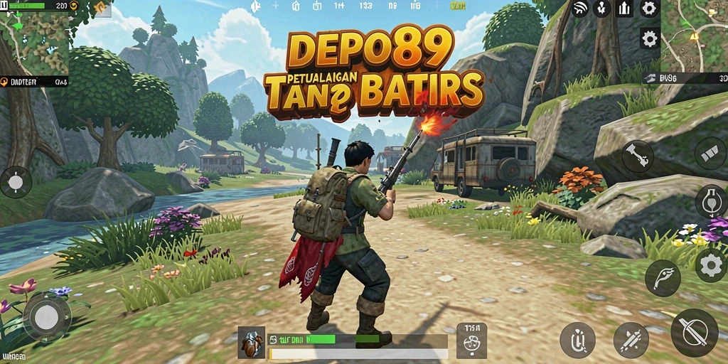 Tangkapan layar gameplay <strong>DEPO89</strong> menampilkan eksplorasi yang mendalam di dunia terbuka.