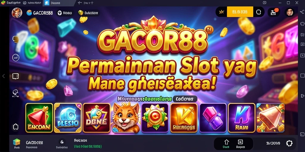 Tampilan gameplay GACOR88 yang menarik dengan berbagai pilihan Slot.