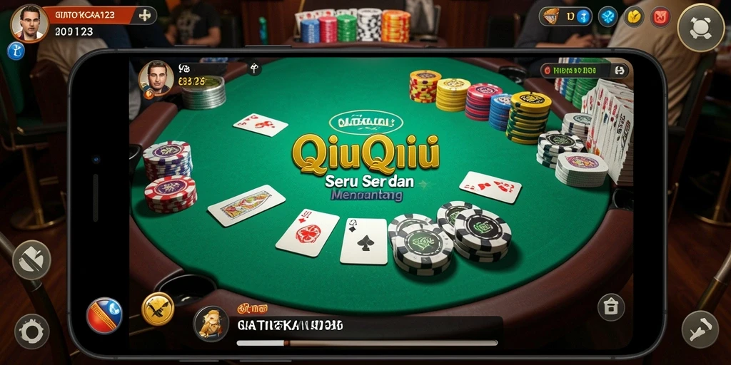 Gameplay QiuQiu yang seru dalam GATOTKACA123.
