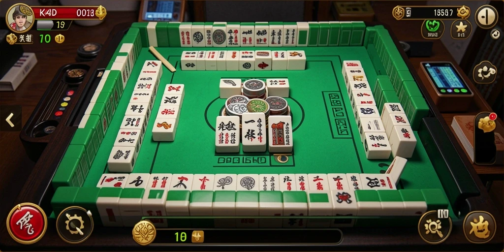 Screenshot gameplay KOPI4D yang menunjukkan momen seru dalam permainan Mahjong.