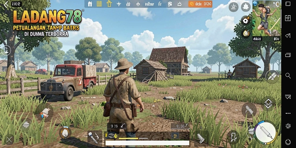 Gameplay Open World yang mendebarkan di LADANG78.