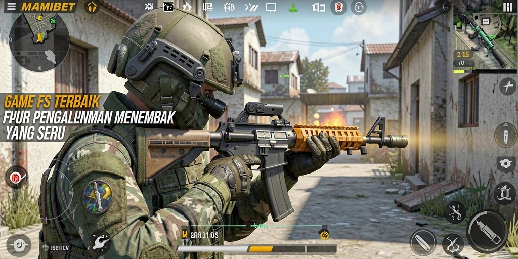 Tampilan gameplay MAMIBET yang seru dan mendebarkan dalam pertempuran FPS.