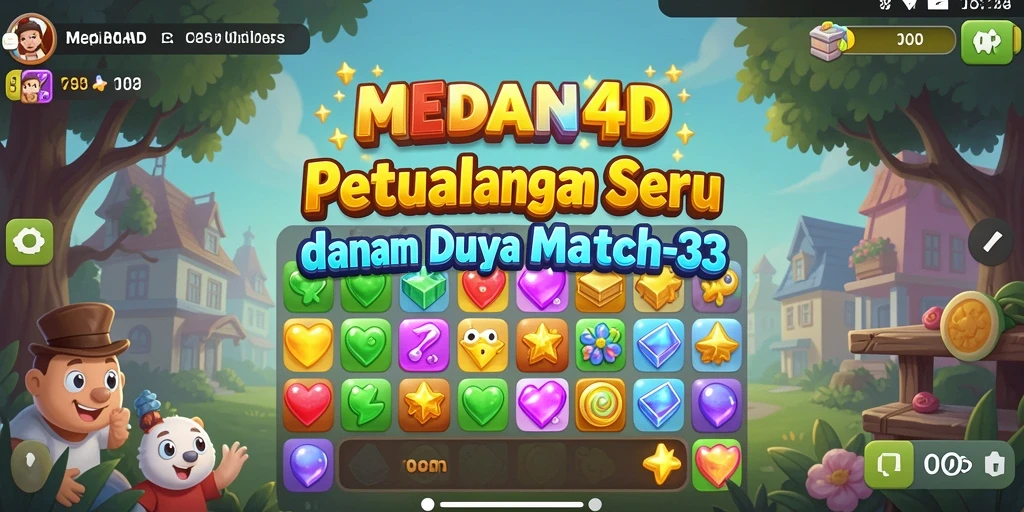 Screenshot gameplay seru dan penuh warna dari MEDAN4D