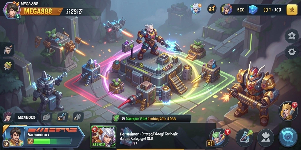 Tampilan gameplay MEGA888 yang menegangkan dan strategis.
