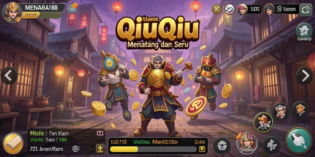 Tampilan gameplay QiuQiu yang mengasyikkan di MENARA188.