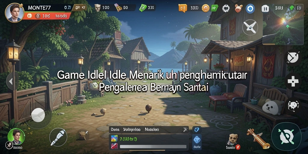 Tampilan gameplay MONTE77 yang menarik dan penuh warna.