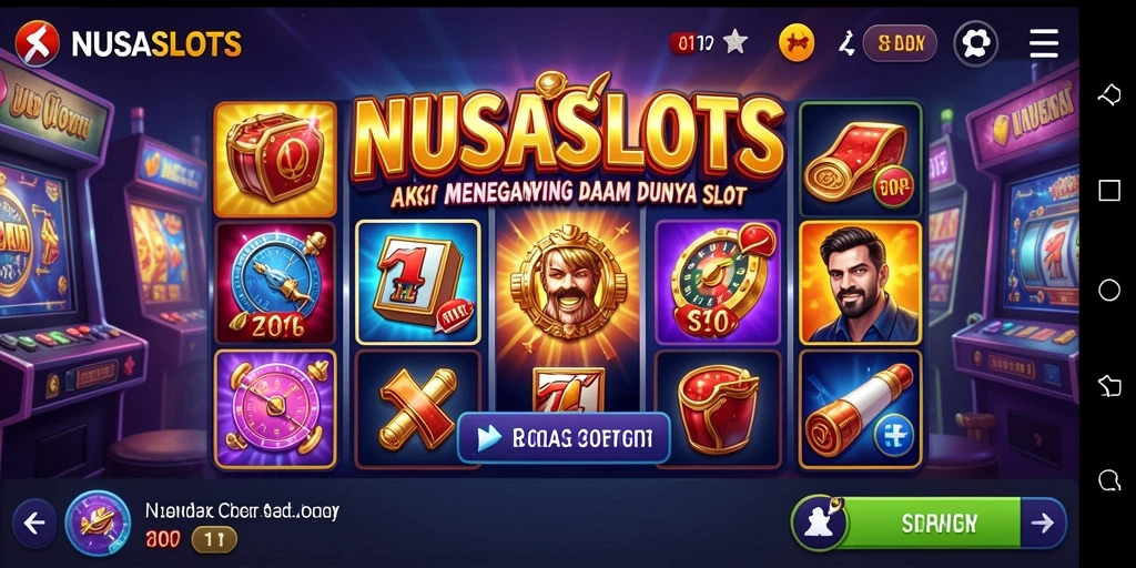 Menampilkan gameplay NUSASLOTS yang penuh aksi dan keseruan.