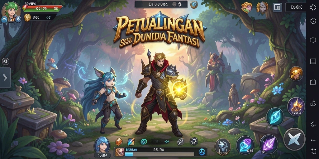 Tampilan utama RPVIP4 dengan aksi petualangan yang mendebarkan.