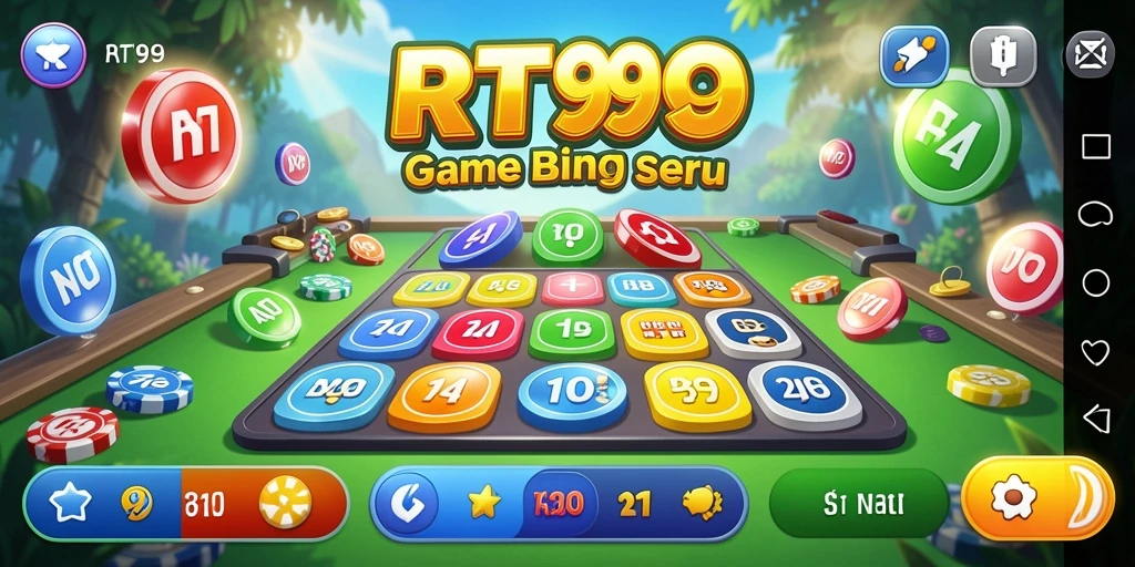 Screenshot gameplay RT99 menampilkan suasana seru permainan Bingo.