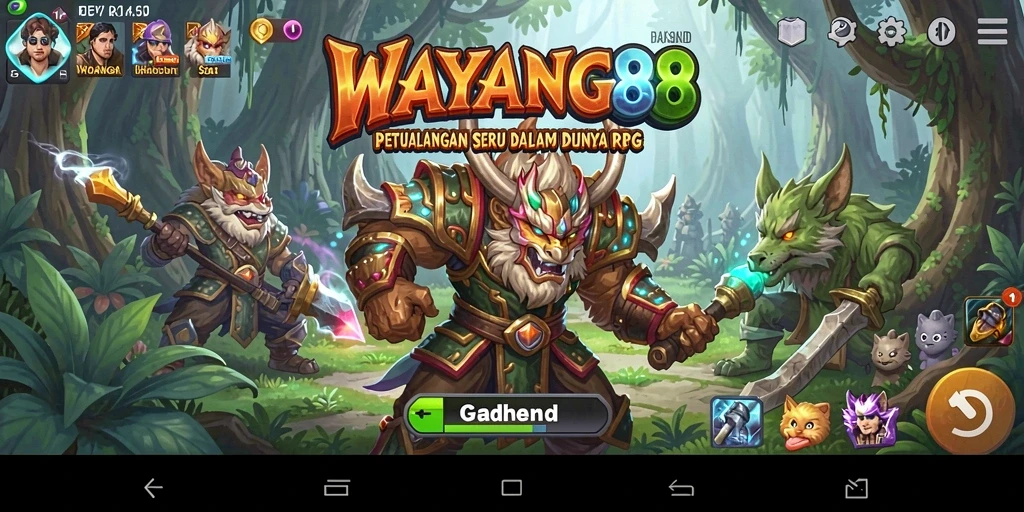 Tampilan epik dari pertarungan dalam WAYANG88 yang memukau.